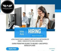 Call center jobs Male & females we are hiring