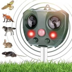 Upgraded Ultrasonic Animal Repellent - Solar Animal Repeller