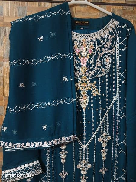 Agha Noor Stiched 3 Pcs Suit 2