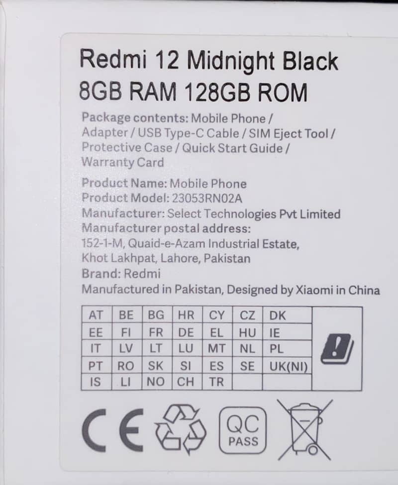 REDMI 12 (8/128) Midnight Black (BOX) 2