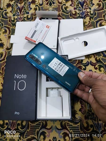 MI note 10 pro 12ram 256gb box back barek bas 2