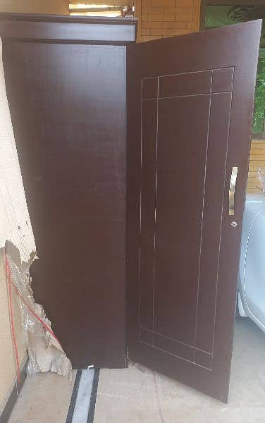 wooden dark brown cupboard 2