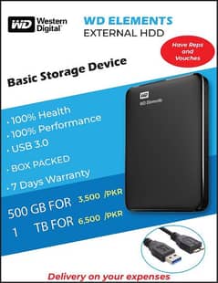 500gb and 1tb external hdd with free games 0