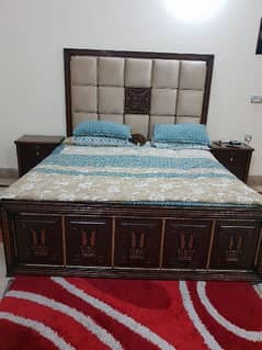 king size bed one month used