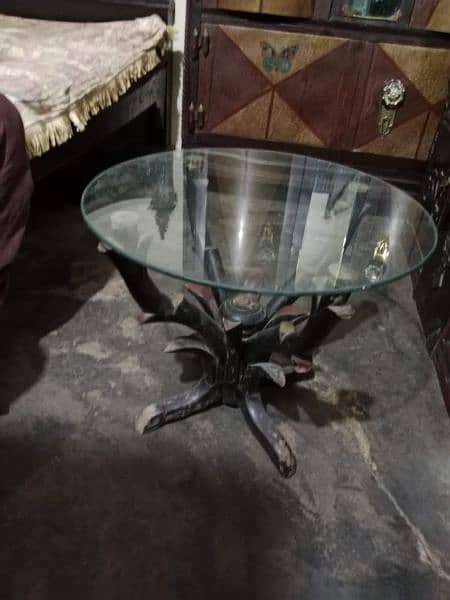 2 glass table good condition/03206820101 0