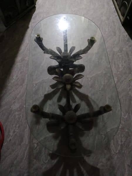 2 glass table good condition/03206820101 1