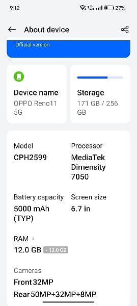 OPPO RENO 11 5G 8