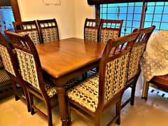 Dining table with 8 chairs | Dining Set | top wood | Dining for sale 0