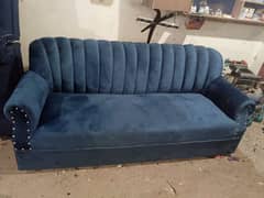 blue 5 seater sofa