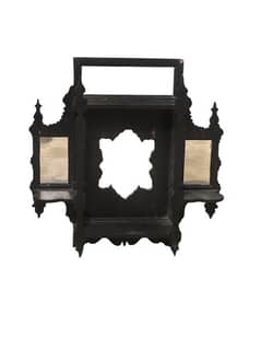 jharoka black wood size 22”width 22” height