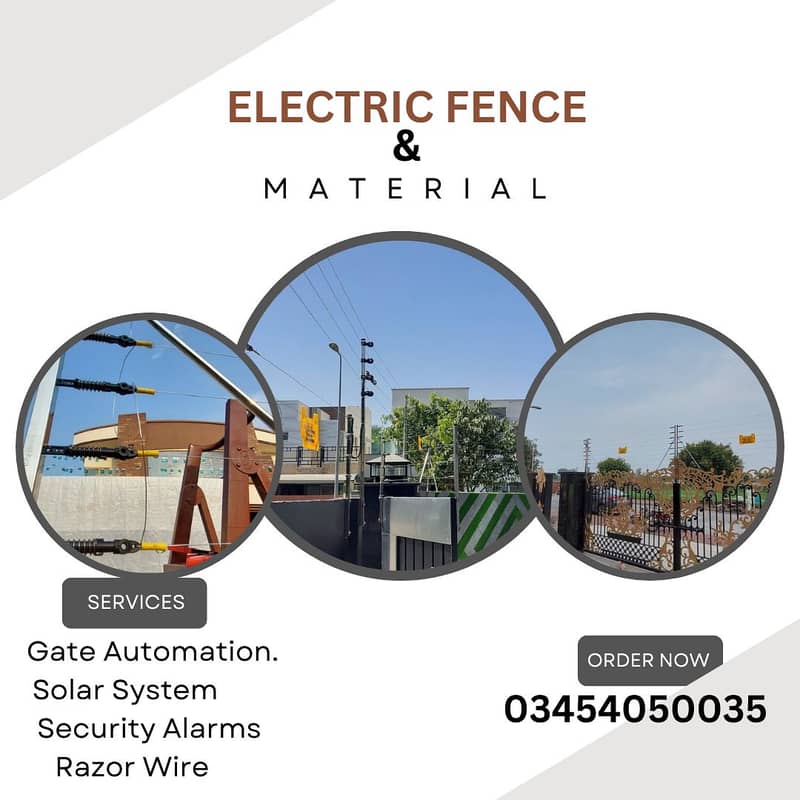 Electric Fence / Electric Fence Material / solar system 12