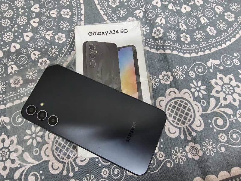 samsung A34 5G 8/256 with box 3