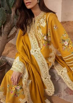 luxury winter collection expert quality peach leather dhanak fabric