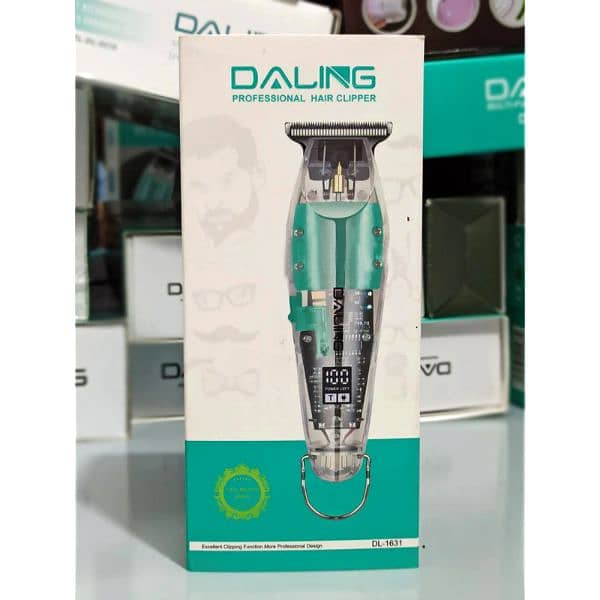 Daling DL-1631 Full Transparent Visible Body LED Dispaly Hair Trimmer 1