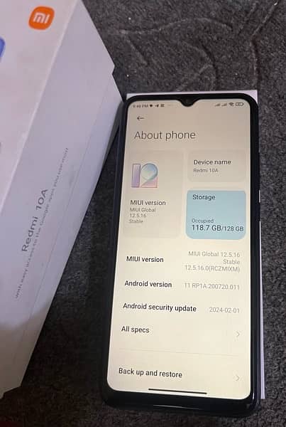 REDMI 10A 128GB NEW CONDITION 1