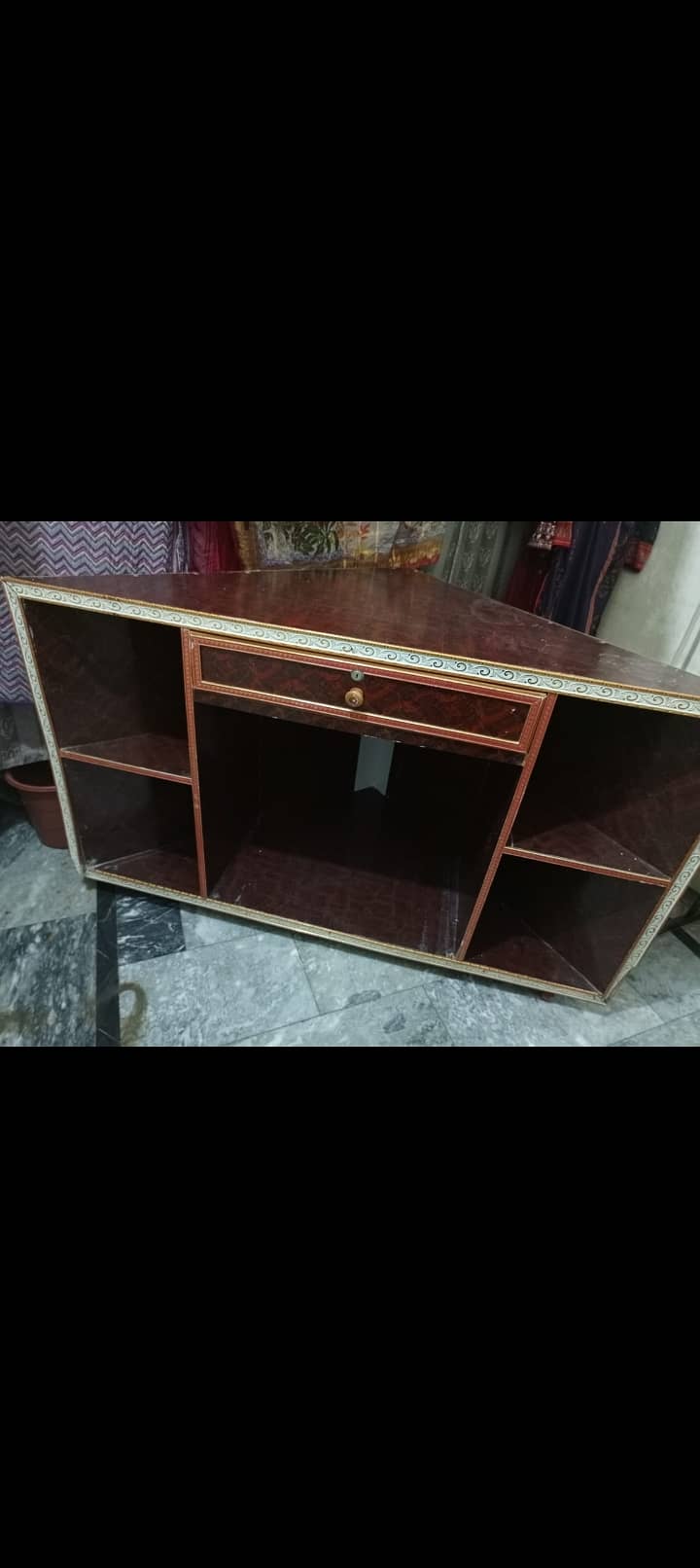 Wooden side corner LCD/TV stand with storage space 1