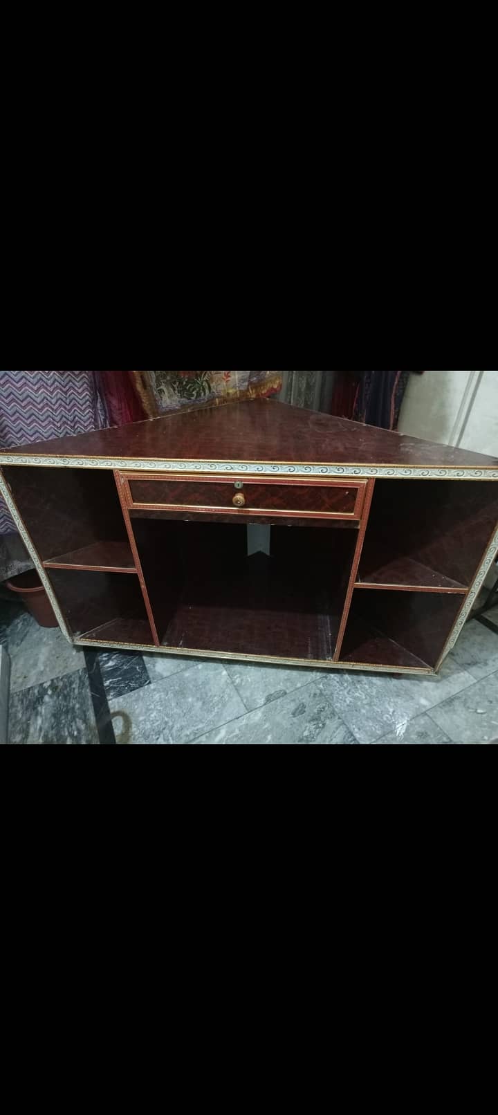 Wooden side corner LCD/TV stand with storage space 2