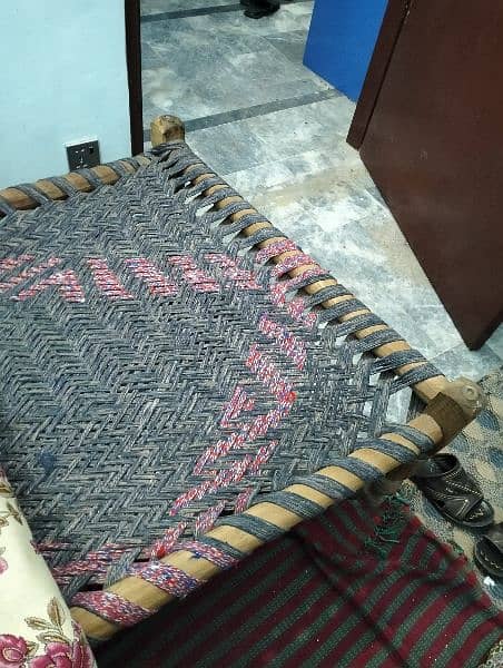 Handmade wooden charpai for sale 0