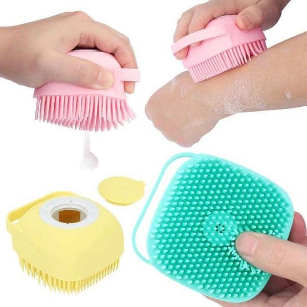 Silicone bath brush 1