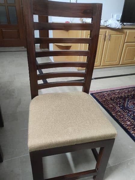 Dining table and six chairs for sale 1