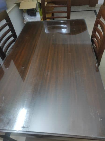 Dining table and six chairs for sale 2