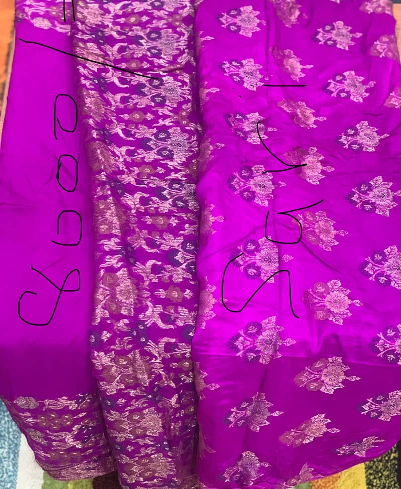 Brand new unstitched sarees 0