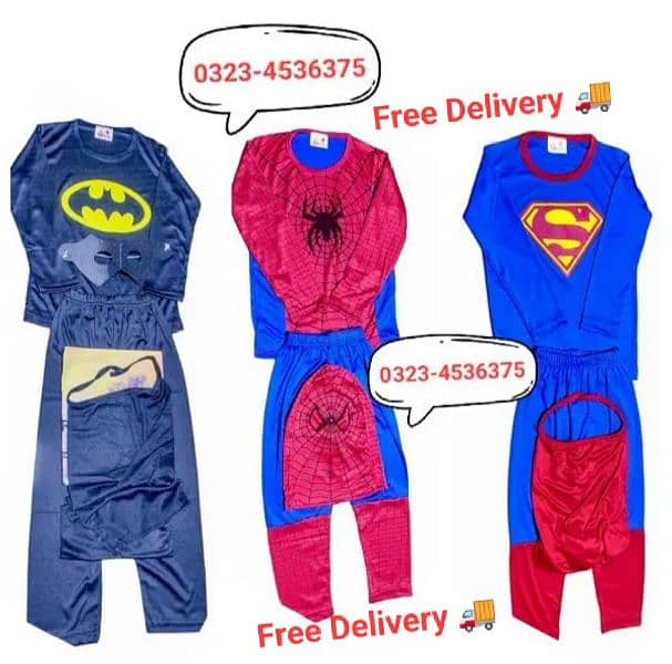 Spiderman l Superman l Badman l Free Delivery l 0323-4536375 0