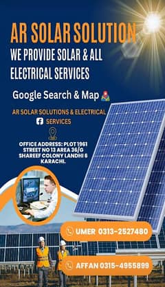 solar installation/solar maintenance/electric service