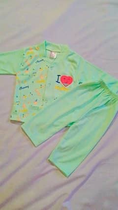 2 Pcs Kid's Stitched Fleece Printed Shirt And Trouser Set 0