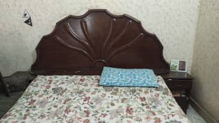 Pure wooden bed with dressing and sofa set 0