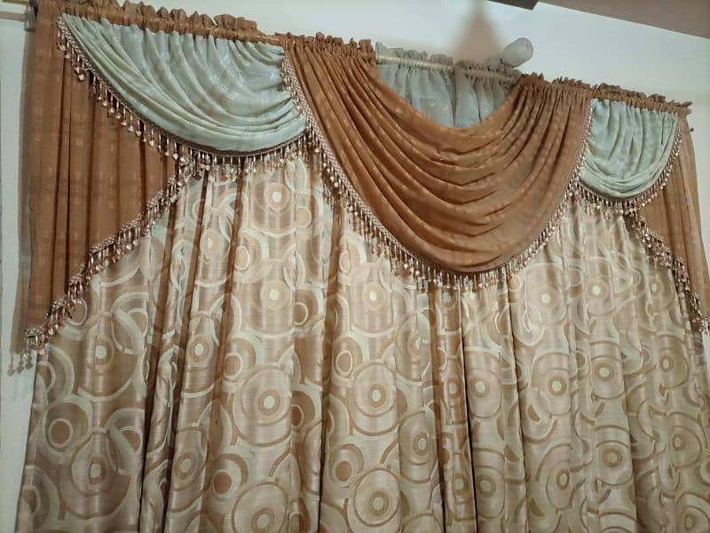 need and clean curtain with cushion set 4