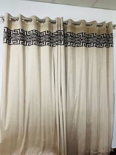 2PC 1 day used Curtains and two PC unused curtains velvet stuff