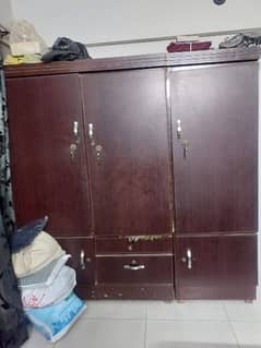 3 Door Wooden Wardrobe