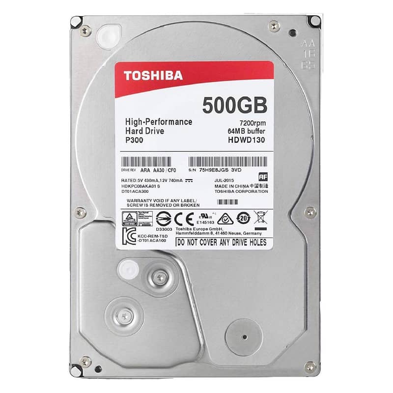 500GB Hard Disk For PC, Desktop Imported Branded Hard Drive 1