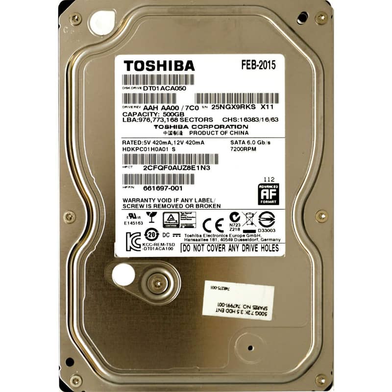 500GB Hard Disk For PC, Desktop Imported Branded Hard Drive 3