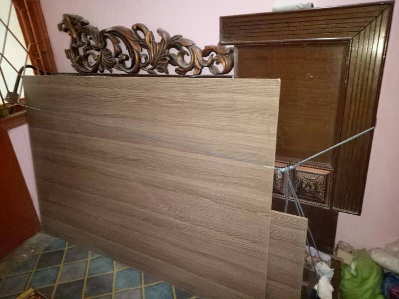 Wooden King Size Bed , Mattress , Dressing , for sale 4