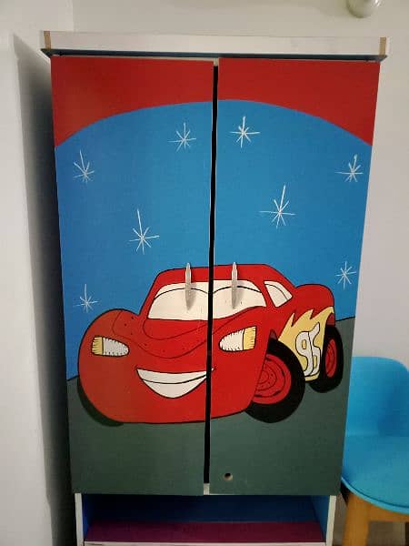 Lightning McQueen Kids Wardrobe in Good Condition Urgent Sale in 2 day 0