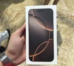 Iphone 16 Pro Max 256 GB DESERT TITANIUM (Non PTA) Box pack