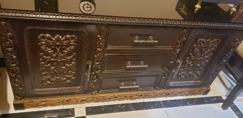 solid wood console 1