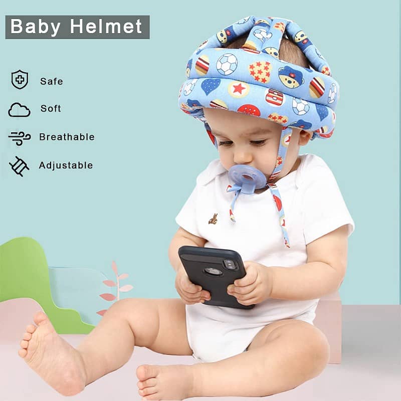 Random Design Baby Safety Helmet Head Protection ( Pack Of 3 ) 1