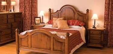 chinot wood full size bed