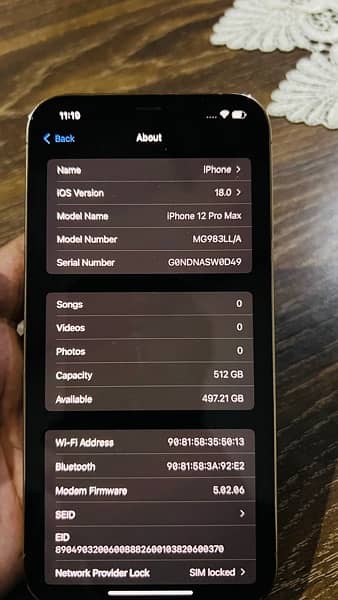 iPhone 12promax 512gb PTA APPROVED 2