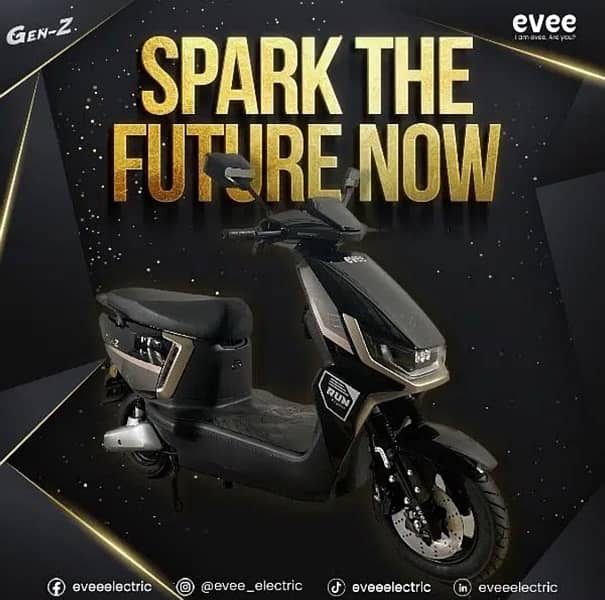 Evee Gen-Z Electric Scooty 2024 Model Number = 03016187376 7