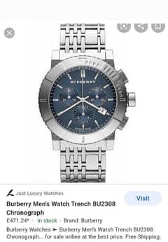 Burburry watch swiss