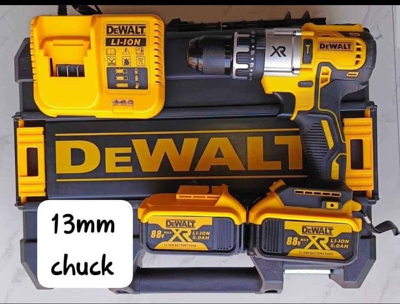 Heavy Duty DeWalt 48V cordless Screwdriver with 2 batteries 1