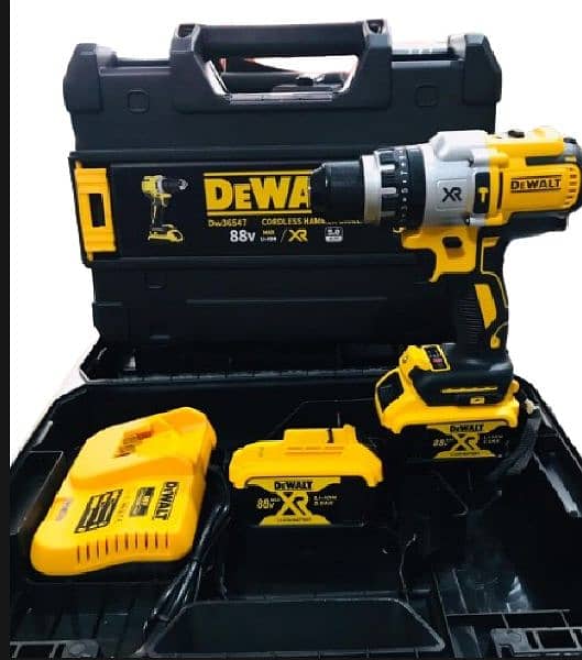 Heavy Duty DeWalt 48V cordless Screwdriver with 2 batteries 10