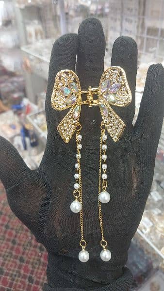 Beautiful Hair Clip with pearl work 1