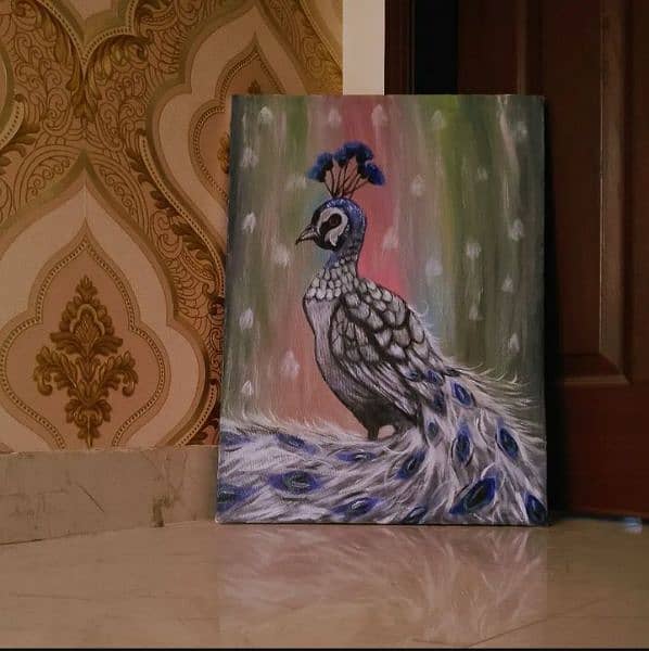 Beautiful Peacock Painting 18x24 in 0