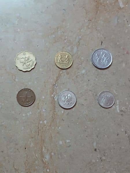 73 coins of 65 different countries antique and old coins. 10