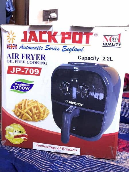 Air fryer Jackpot company with box 2